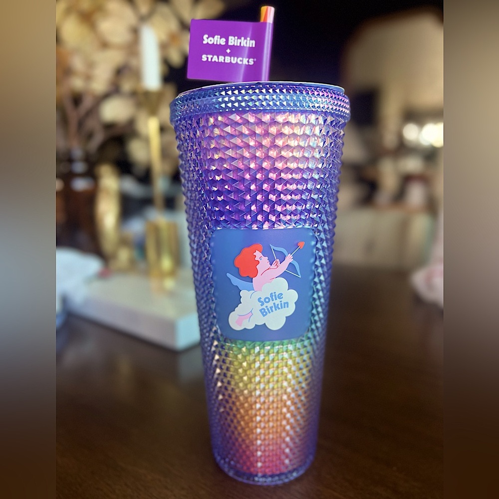 NEW 2024 STARBUCKS x Sofie Birkin 24 oz Sparkle Studs Cold Cup Limited Edition - Picture 2 of 5